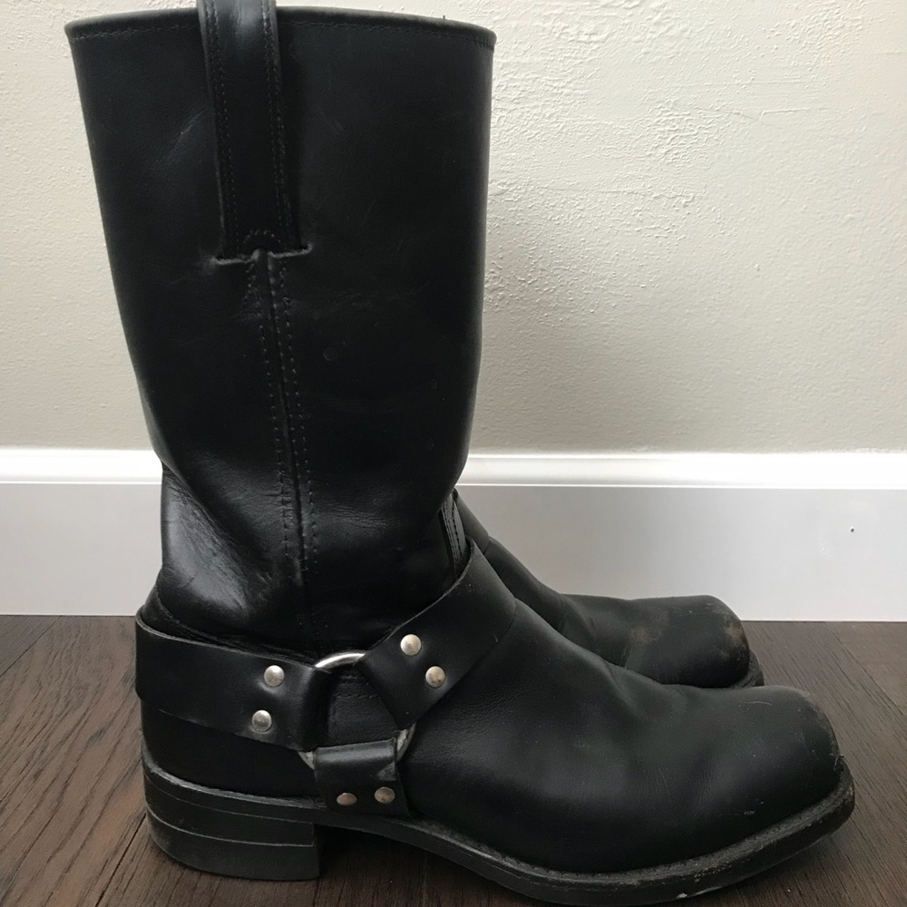 Vintage Frye Engineer Motorcycle Boots Size 11
